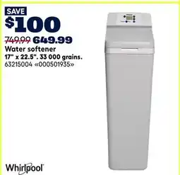 RONA Whirlpool Water softener offer