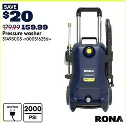 RONA RONA Pressure washer offer