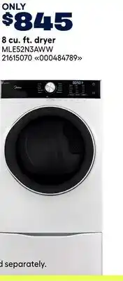 RONA Midea 8 cu. ft. dryer offer