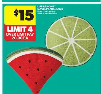 Real Canadian Superstore LIFE AT HOME NOVELTY CUSHIONS offer