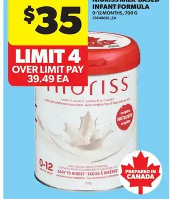 Real Canadian Superstore NIURISS MILK-BASED INFANT FORMULA offer