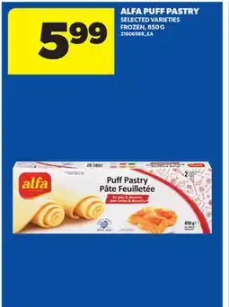 Real Canadian Superstore ALFA PUFF PASTRY offer