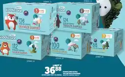 Real Canadian Superstore KIDDICARE ULTRA VALUE PACK DIAPERS, SIZE 3-7 offer
