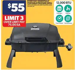 Real Canadian Superstore EVERYDAY ESSENTIALS PORTABLE PROPANE GRILL offer