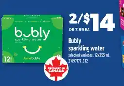 Real Canadian Superstore BUBLY SPARKLING WATER offer