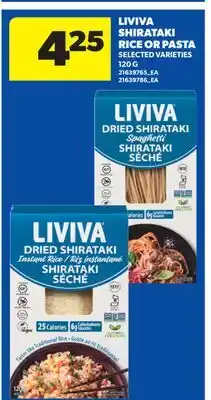 Real Canadian Superstore LIVIVA SHIRATAKI RICE OR PASTA offer