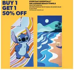 Real Canadian Superstore EVERYDAY ESSENTIALS OR LICENSED BEACH TOWELS offer