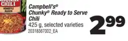 Real Canadian Superstore CAMPBELL'S CHUNKY READY TO SERVE CHILI offer