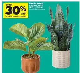 Real Canadian Superstore LIFE AT HOME FAUX PLANTS offer