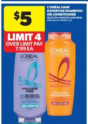 Real Canadian Superstore L' ORÉAL HAIR EXPERTISE SHAMPOO OR CONDITIONER offer