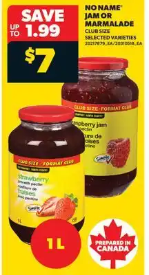 Real Canadian Superstore NO NAME JAM OR MARMALADE offer