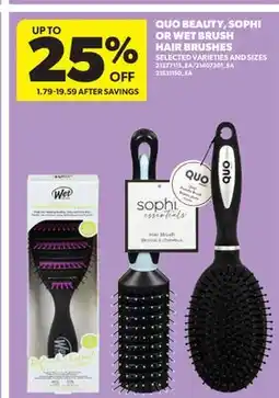 Real Canadian Superstore QUO BEAUTY, SOPHI OR WET BRUSH HAIR BRUSHES offer