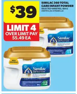 Real Canadian Superstore SIMILAC 360 TOTAL CARE INFANT POWDER offer
