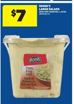 Real Canadian Superstore RESER'S LARGE SALADS offer