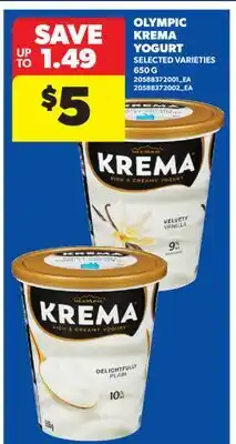 Real Canadian Superstore OLYMPIC KREMA YOGURT offer