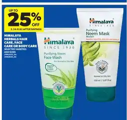 Real Canadian Superstore HIMALAYA HERBALS HAIR CARE, FACE CARE OR BODY CARE offer