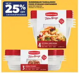 Real Canadian Superstore RUBBERMAID TAKEALONGS FOOD STORAGE CONTAINERS offer