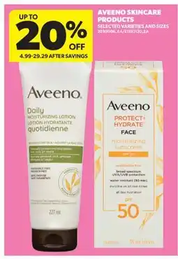 Real Canadian Superstore AVEENO SKINCARE PRODUCTS offer