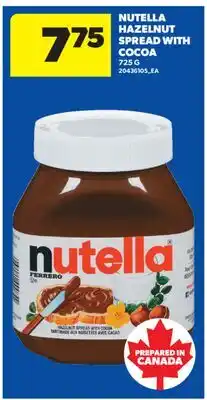 Real Canadian Superstore NUTELLA HAZELNUT SPREAD WITH COCOA offer