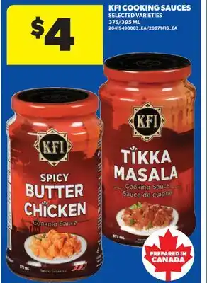 Real Canadian Superstore KFI COOKING SAUCES, 375/395 ML offer