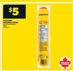 Real Canadian Superstore NO NAME SAUSAGE CHUBS offer