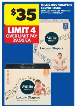 Real Canadian Superstore MILLIE MOON DIAPERS ECONO PACKS offer