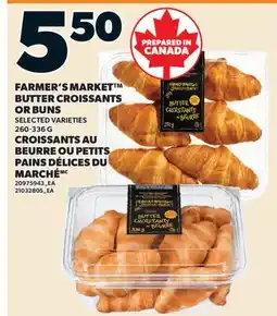 Valu-mart CROISSANTS AU BEURRE OU PETITS PAINS DÉLICES DU MARCHÉ offer