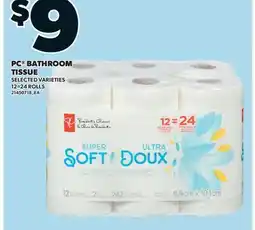 Valu-mart PC BATHROOM TISSUE, 12 = 24 ROLLS offer