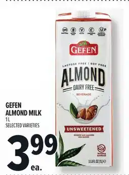 Metro GEFEN ALMOND MILK offer