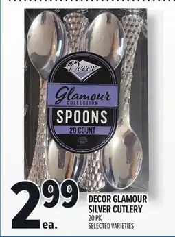 Metro DECOR GLAMOUR SILVER CUTLERY offer
