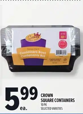 Metro CROWN SQUARE CONTAINERS offer