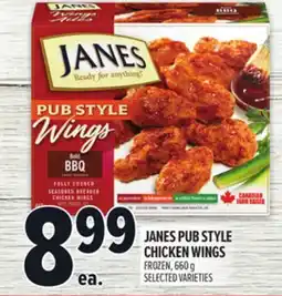 Metro JANES PUB STYLE CHICKEN WINGS offer
