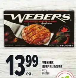 Metro WEBERS BEEF BURGERS offer