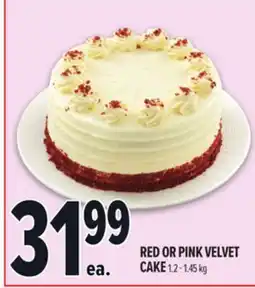 Metro RED OR PINK VELVET CAKE offer