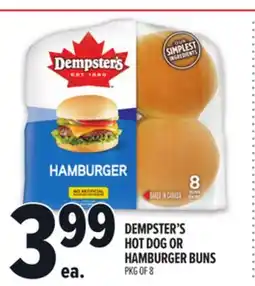 Metro DEMPSTER'S HOT DOG OR HAMBURGER BUNS offer