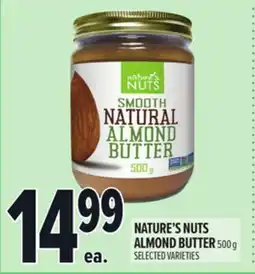 Metro NATURE'S NUTS ALMOND BUTTER offer