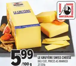 Metro LE GRUYÈRE SWISS CHEESE offer