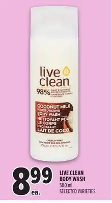 Metro LIVE CLEAN BODY WASH offer