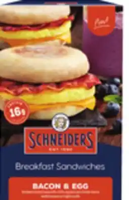Metro SCHNEIDERS BREAKFAST SANDWICHES OR EGG BITES offer