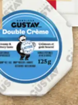 Metro MONSIEUR GUSTAV DOUBLE CREME BRIE OR CAMEMBERT CHEESE, JARLSBERG OR FRICO GOUDA offer