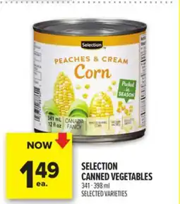 Metro SELECTION CANNED VEGETABLES offer