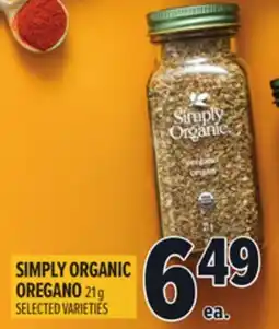 Metro SIMPLY ORGANIC OREGANO offer