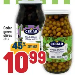 Marché Adonis Cedar green olives offer