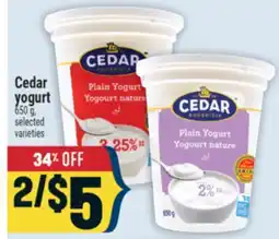 Marché Adonis Cedar yogurt offer