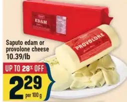 Marché Adonis Saputo edam or provolone cheese offer