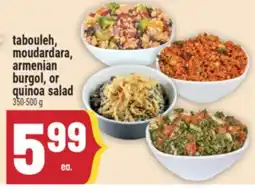 Marché Adonis tabouleh, moudardara, armenian burgol, or quinoa salad offer