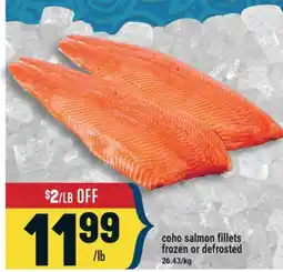 Marché Adonis coho salmon fillets frozen or defrosted offer