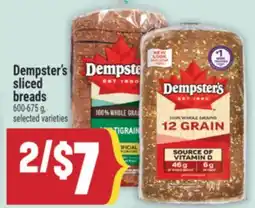 Marché Adonis DEMPSTER'S SLICED BREADS offer