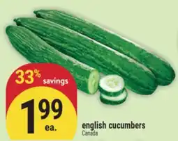 Marché Adonis ENGLISH CUCUMBERS offer