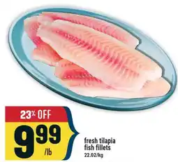 Marché Adonis Fresh tilapia fish fillets offer